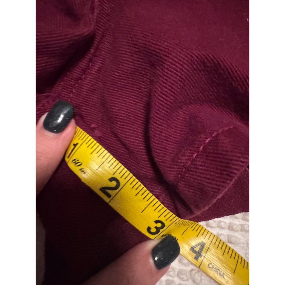 Bongo Vintage High Waisted Burgundy Denim Shorts USA Made Women’s Size 1 90s - Picture 7 of 9